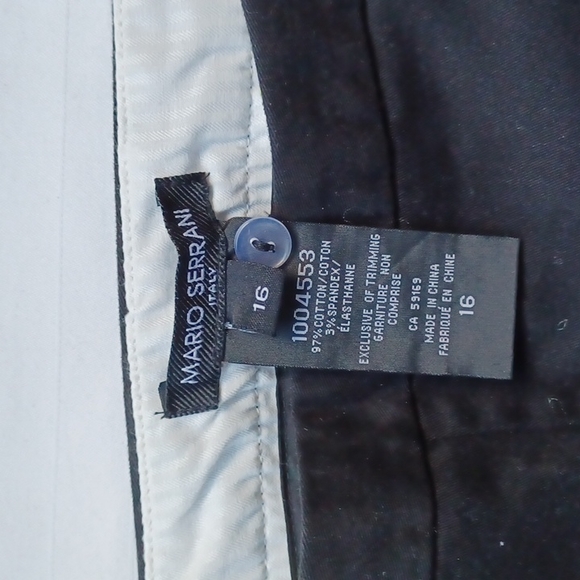 Mario Serrani Stretch Cotton Cropped Pant NEW- Sz. 16 - Picture 5 of 9